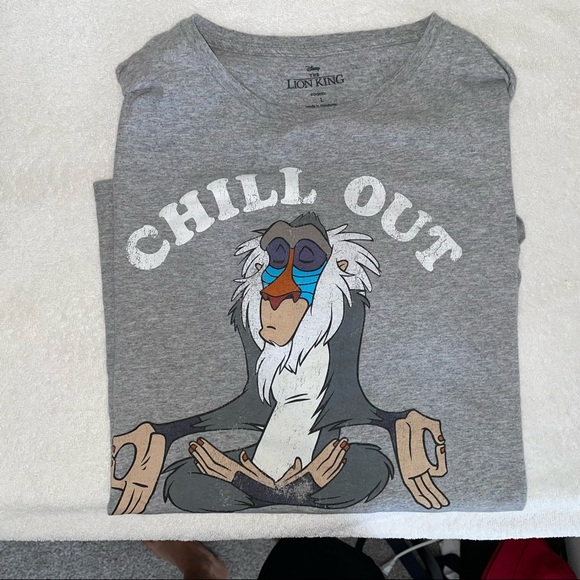 Disney Chill Out Graphic Tee in Grey - Picture 2 of 4